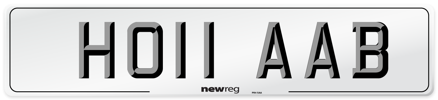 HO11 AAB Number Plate from New Reg